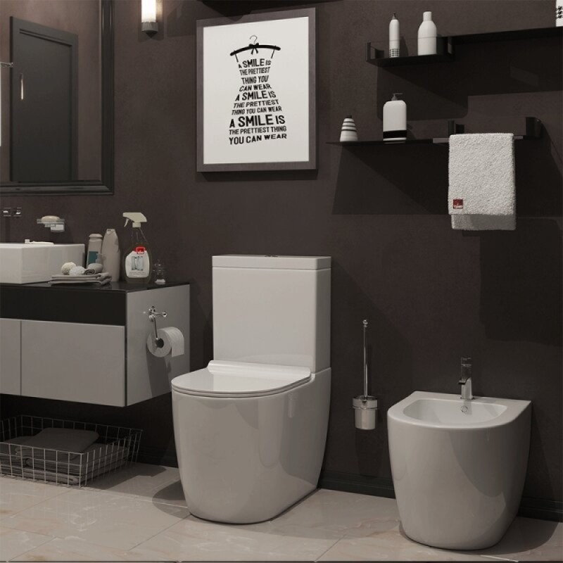 Биде Timo Kulo TK-402 37.5 x 58 x 38 см напольное, белый