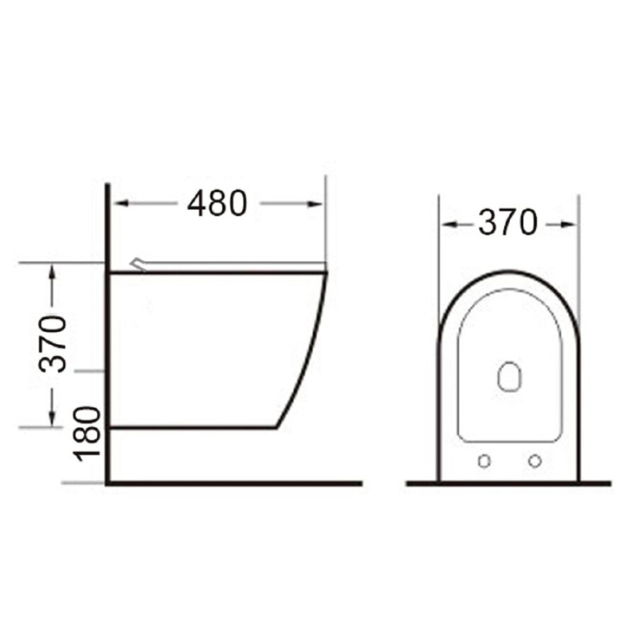 Подвесной унитаз Timo Kulo TK-403