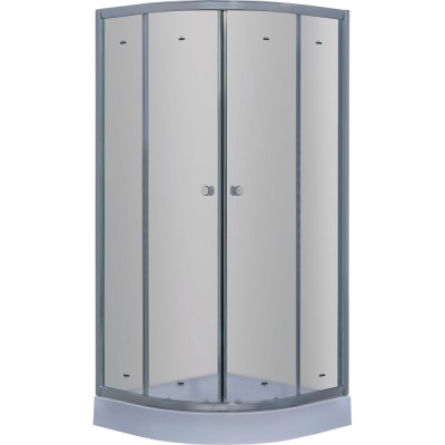 Душевой уголок Timo TL-1101F, 100 х 100 см, стекло матовое, профиль хром