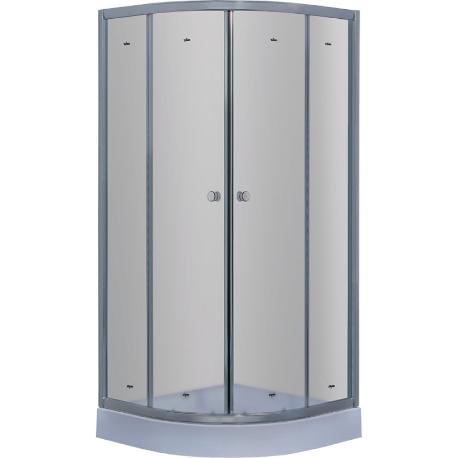Душевой уголок Timo TL-1101F, 100 х 100 см, стекло матовое, профиль хром