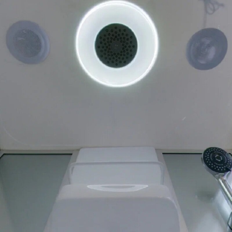 Душевая кабина Timo Lux TL-1501-T-STUN, 110 x 95 см, стекло прозрачное, профиль хром, хамам
