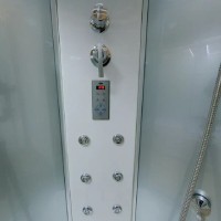 Душевая кабина Timo Lux TL-1502-T-STUN, 90 x 90 см, стекло прозрачное, профиль хром, хамам