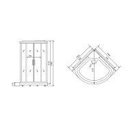 Душевая кабина Timo Lux TL-1503-T-STUN, 100 x 100 см, стекло прозрачное, профиль хром, хамам