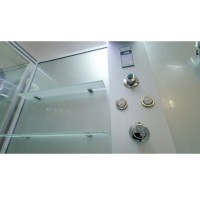 Душевая кабина Timo Lux TL-1506-T-STUN, 167 x 90 см, стекло прозрачное, профиль хром, хамам