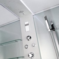 Душевая кабина Timo Lux TL-1506-T-STUN, 167 x 90 см, стекло прозрачное, профиль хром, хамам