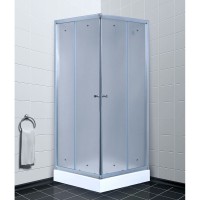 Душевой уголок Timo TL-8002 F Fabric Glass, стекло матовое, 80 х 80 х 200 см