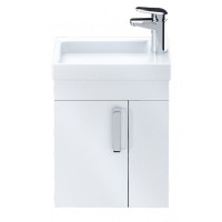 Тумба под раковину Iddis Torr 40 см подвесная, полки слева, белый, TOR40W1i95