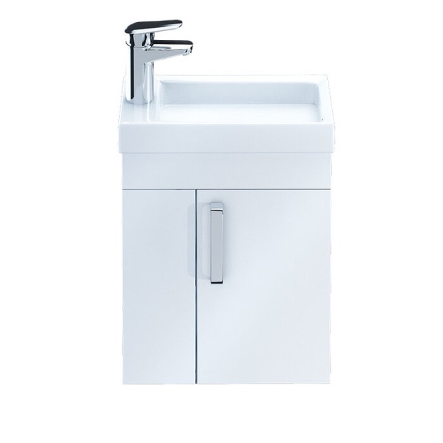 Тумба с раковиной Iddis Torr TOR40W1i95K 40 см подвесная, белая