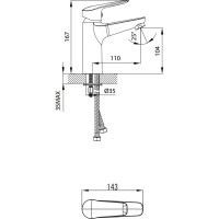 Смеситель для раковины Iddis Torr TORSB00i01 id