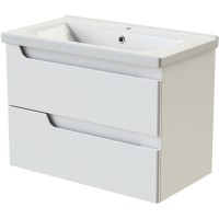 Тумба с раковиной Orange Topline-Milano TP-MR80+RA, 80 см, подвесная, цвет белый