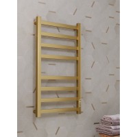 Полотенцесушитель электрический Apextermo Terra TR00184GL, ширина 40 см, высота 80 см, диммер справа, золото матовое