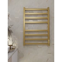 Полотенцесушитель электрический Apextermo Terra TR00185GL, ширина 50 см, высота 80 см, диммер справа, цвет золото матовое