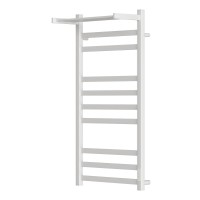 Полотенцесушитель электрический Apextermo Terra TR01104WM, ширина 40 см, высота 100 см, диммер справа, с полкой, цвет белый матовый