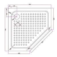 Душевой поддон Cezares Tray TRAY-A-P-90-15-W0-A-P 90 x 90 см акриловый