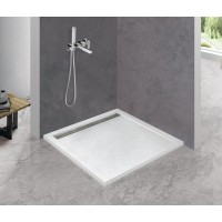 Душевой поддон Cezares TRAY-AS-A-100-30-W, 100 х 100 см, квадратный, искусственный камень, белый