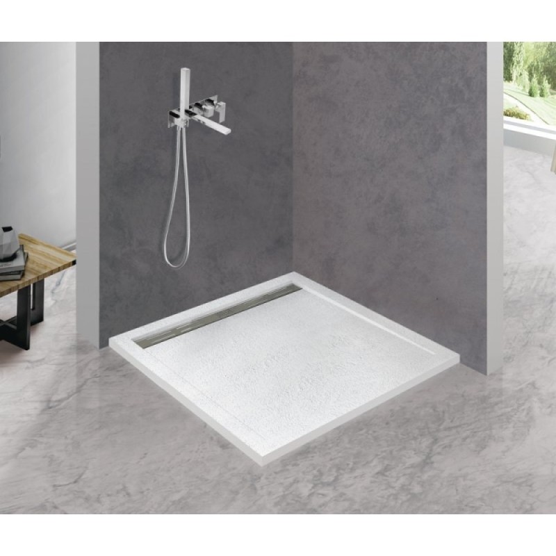 Душевой поддон Cezares TRAY-AS-A-100-30-W, 100 х 100 см, квадратный, искусственный камень, белый