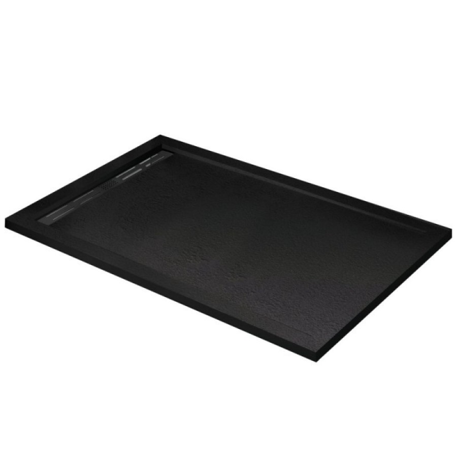 Душевой поддон Cezares Tray TRAY-AS-AH-120/90-30-NERO 120 x 90 см из искусственного мрамора, черный матовый