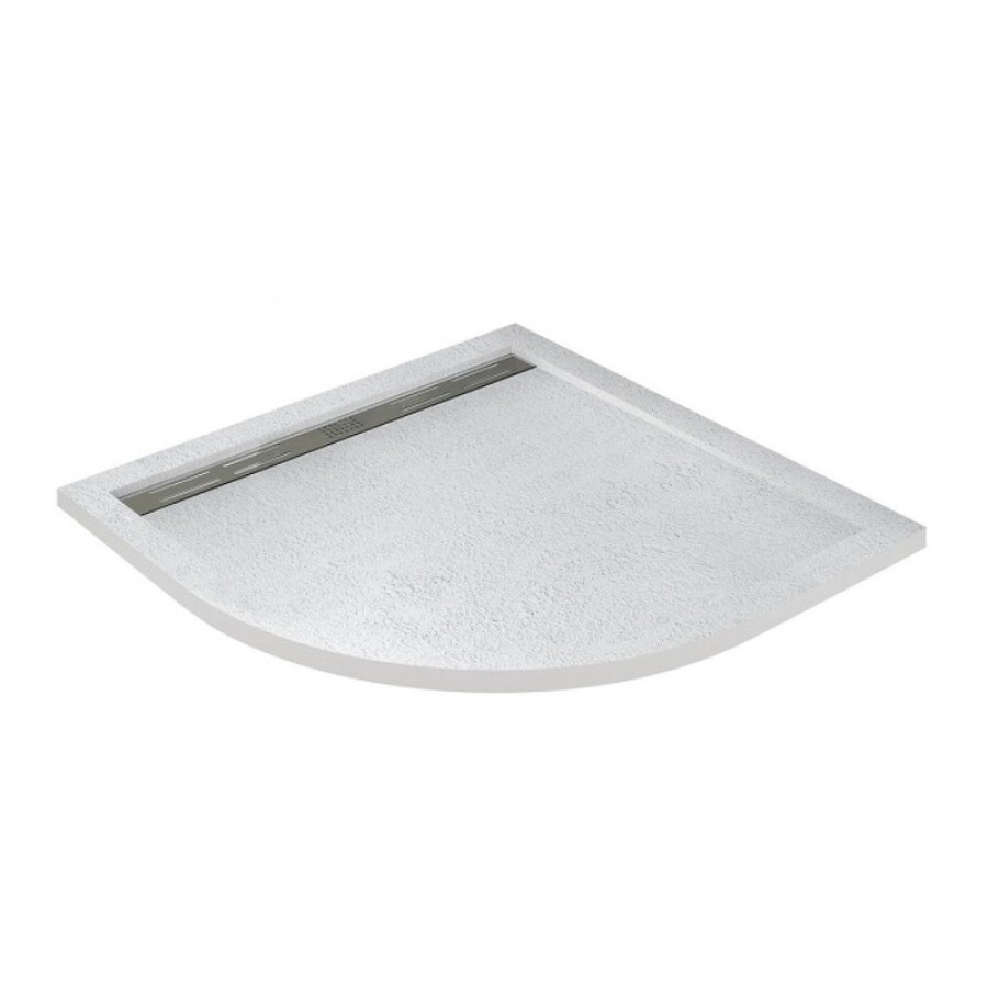 Душевой поддон Cezares TRAY-AS-R-80-30-W, 80 х 80 см, четверть круга, искусственный камень, белый