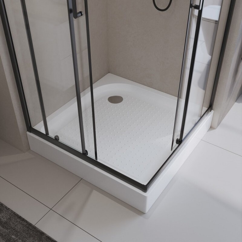 Душевой поддон BelBagno TRAY-BB-A-100-15-W, 100 x 100 см, акриловый, квадратный, с сифоном, белый