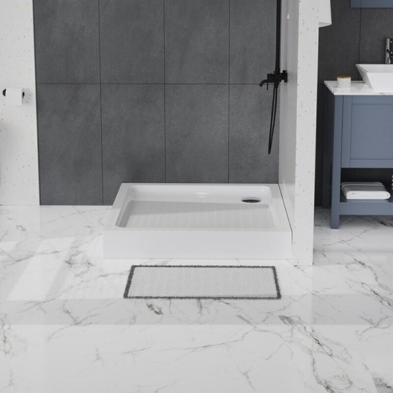 Душевой поддон BelBagno TRAY-BB-A-100-15-W, 100 x 100 см, акриловый, квадратный, с сифоном, белый