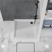 Душевой поддон BelBagno TRAY-BB-A-100-15-W, 100 x 100 см, акриловый, квадратный, с сифоном, белый