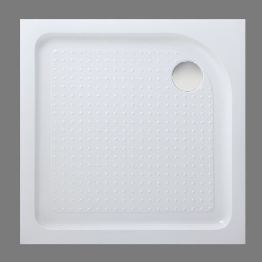 Душевой поддон BelBagno TRAY-BB-A-80-15-W 80 х 80 см с сифоном, квадратный