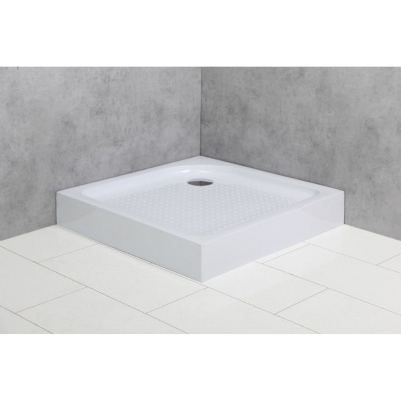 Душевой поддон BelBagno TRAY-BB-A-95-15-W 95 x 95 см с сифоном, квадратный
