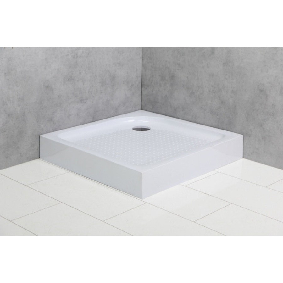 Душевой поддон BelBagno TRAY-BB-A-95-15-W 95 x 95 см с сифоном, квадратный
