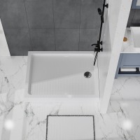 Душевой поддон BelBagno TRAY-BB-AH-120/100-15-W, 120 x 100 см, акриловый, прямоугольный, с сифоном, белый