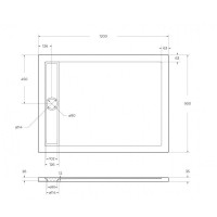 Душевой поддон BelBagno Due TRAY-BB-DUE-AH-120/90-4-W0, 120 x 90 см, акриловый, прямоугольный, белый