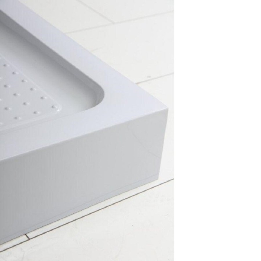 Душевой поддон BelBagno TRAY-BB-P-90-15-W, 90 x 90 см, акриловый, пятиугольный, с сифоном, белый
