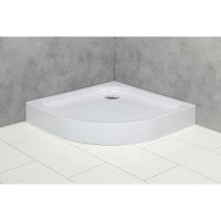 Душевой поддон BelBagno TRAY-BB-R-85-550-15-W 85 x 85 см с сифоном, четверть круга