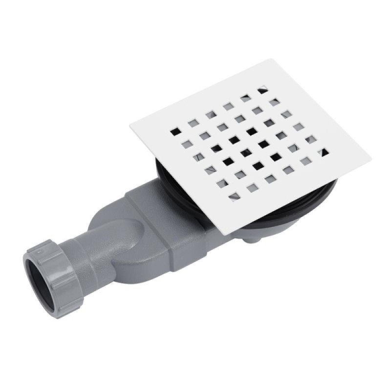 Душевой поддон BelBagno TRAY-MR-UNO-A-80-35-W-BO, 80 х 80 см, белый матовый, квадратный, сифон белый матовый