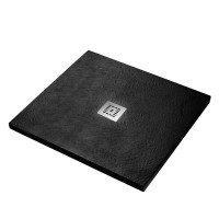 Душевой поддон BelBagno TRAY-MR-UNO-A-90-35-NERO-CR, 90 х 90 см, черный, квадратный, сифон хром