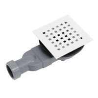 Душевой поддон BelBagno TRAY-MR-UNO-A-90-35-W-BO, 90 х 90 см, белый матовый, квадратный, сифон белый матовый