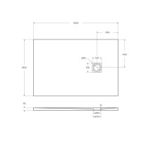 Душевой поддон BelBagno Uno TRAY-MR-UNO-AH-120/80-35-W-CR, 120 х 80 см прямоугольный, с сифоном, белый