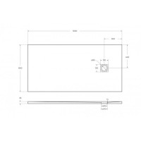 Душевой поддон BelBagno TRAY-MR-UNO-AH-160/80-35-W-CR, 160 х 80 см, прямоугольный, с сифоном, белый