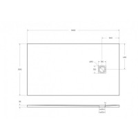 Душевой поддон BelBagno UNO, TRAY-MR-UNO-AH-160/90-35-W-CR, 160 х 90 см, прямоугольный, с сифоном, белый