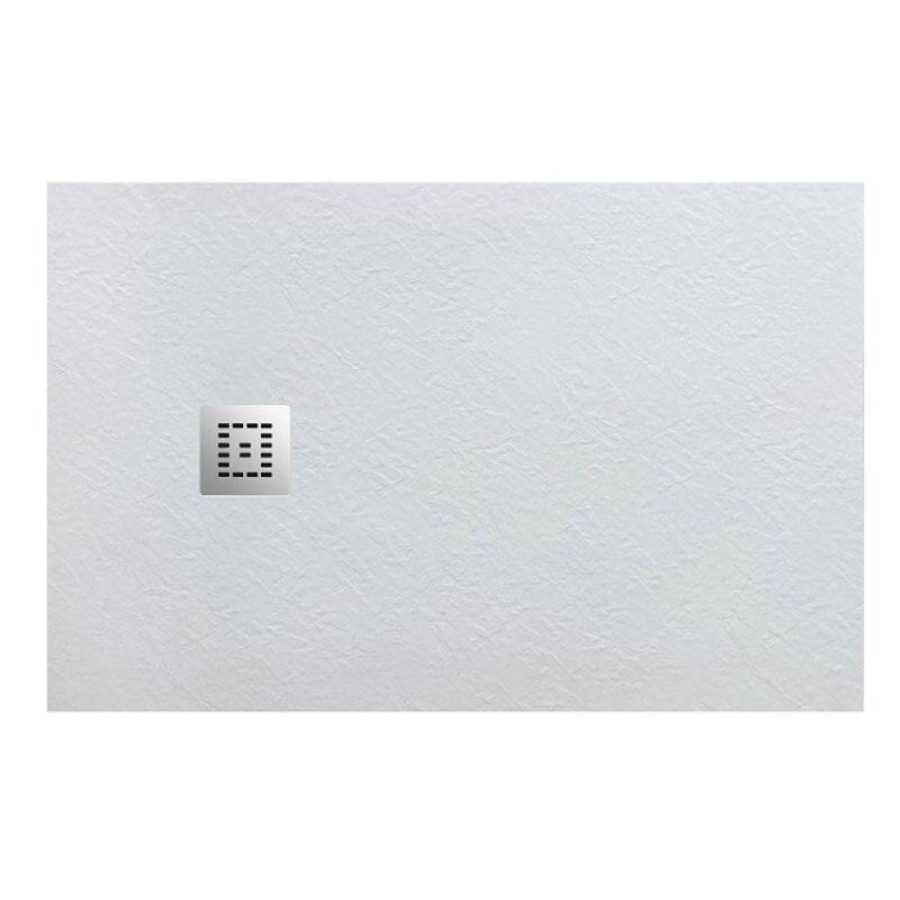 Душевой поддон BelBagno Uno, TRAY-MR-UNO-AH-170/70-35-W-CR, 170 х 70 см, прямоугольный, с сифоном, белый