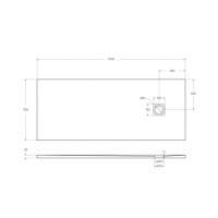 Душевой поддон BelBagno Uno, TRAY-MR-UNO-AH-170/70-35-W-CR, 170 х 70 см, прямоугольный, с сифоном, белый