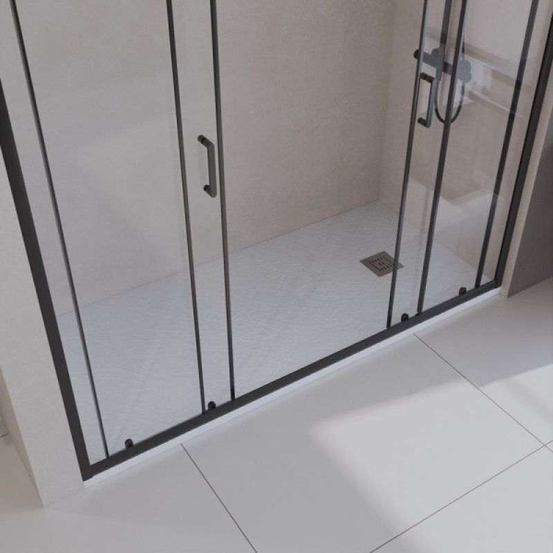 Душевой поддон BelBagno UNO, TRAY-MR-UNO-AH-170/80-35-W-CR, 170 х 80 см, прямоугольный, с сифоном, белый