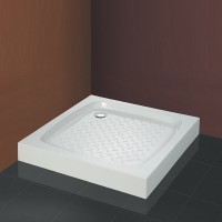Душевой поддон Cezares Tray-S-A-80-13-W, 80 х 80 см, квадратный, искусственный камень, белый