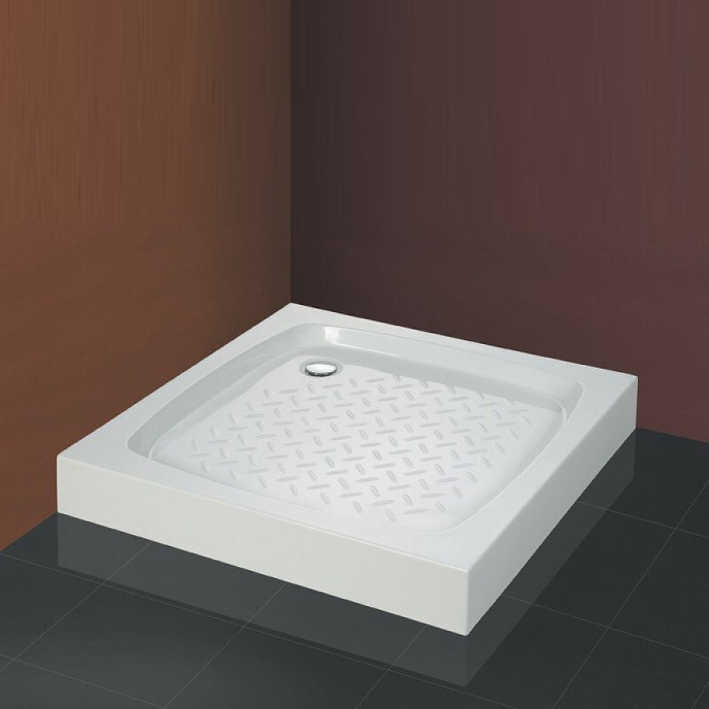 Душевой поддон Cezares Tray-S-A-80-13-W, 80 х 80 см, квадратный, искусственный камень, белый