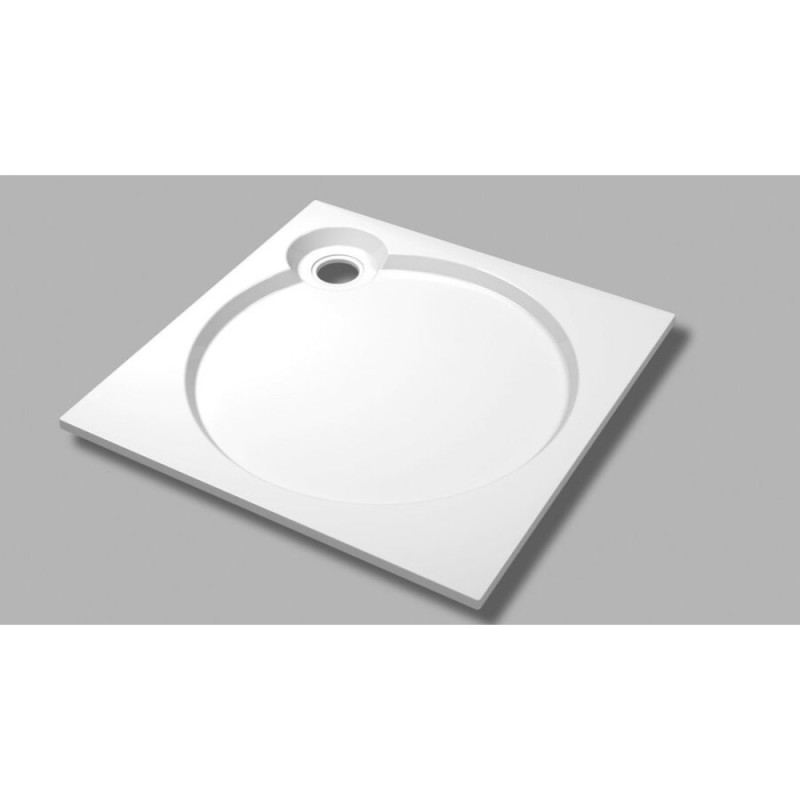 Поддон душевой Cezares Tray TRAY-S-A-90-56-W, 90 х 90 см, белый, из искусственного камня