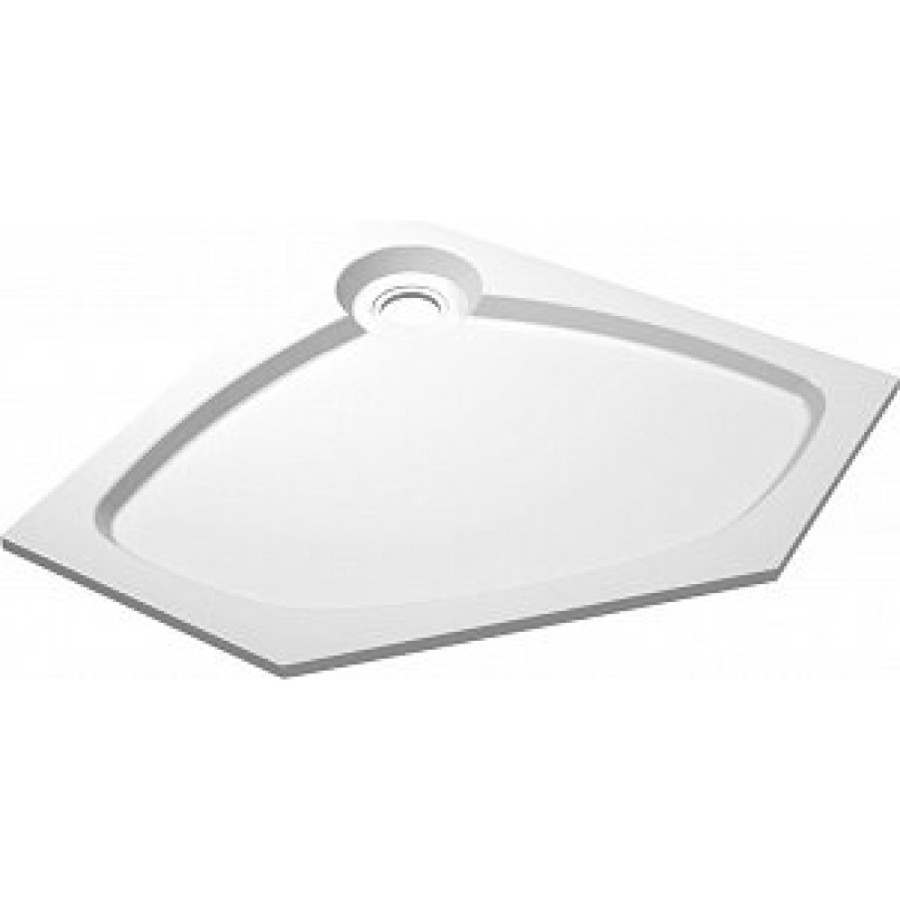 Поддон душевой Cezares Tray TRAY-S-P-100-56-W, 100 х 100 см, белый, из искусственного камня