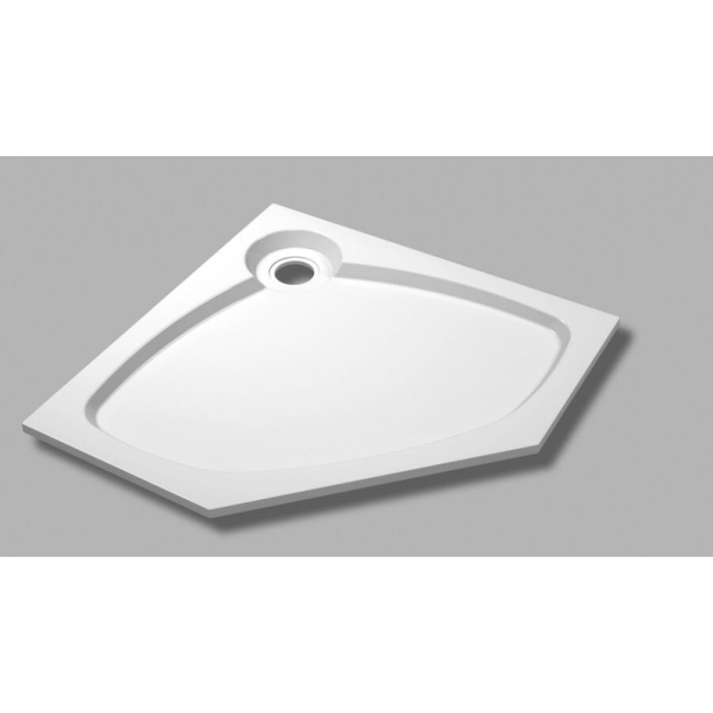 Поддон душевой Cezares Tray TRAY-S-P-100-56-W, 100 х 100 см, белый, из искусственного камня