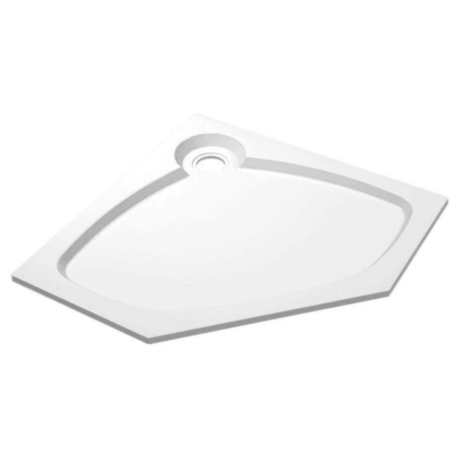 Поддон литой Cezares TRAY-S-P-90-56-W, белый, из искусственного камня
