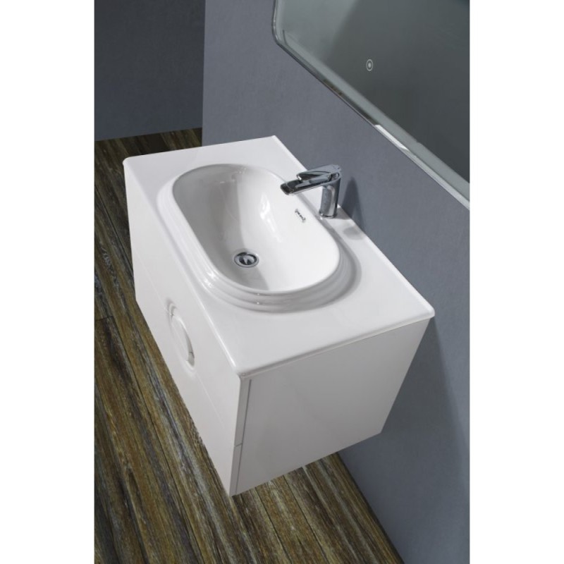 Раковина BelBagno Onda TRB-800-LVB 80 см накладная