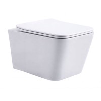 Подвесной безободковый унитаз Aquanet Trend 276396 W, крышка микролифт Slimseat, цвет белый
