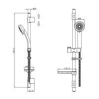 Душевой гарнитур Iddis Optima Home TSH1501, хром